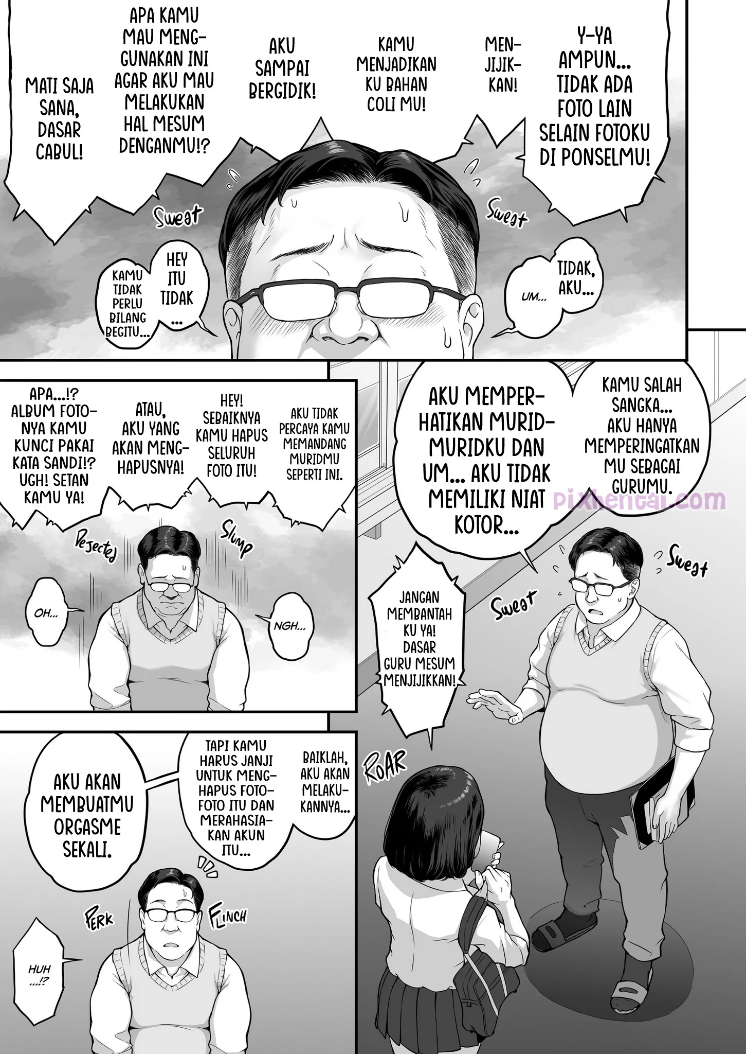 Komik hentai xxx manga sex bokep Gal ga Ossan to LoveHo de Asedaku SEX suru Riyuu 18
